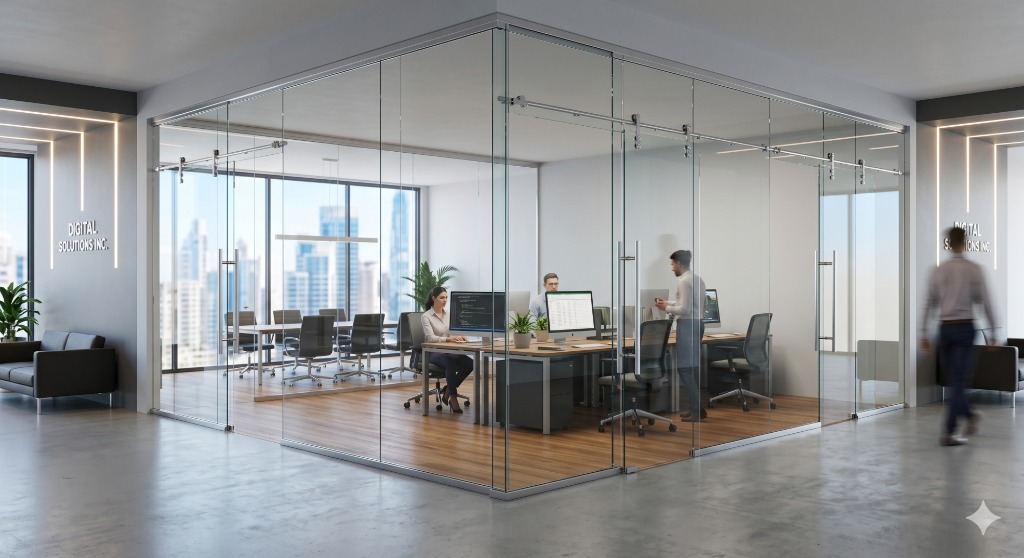 Modern Glass Office Doors