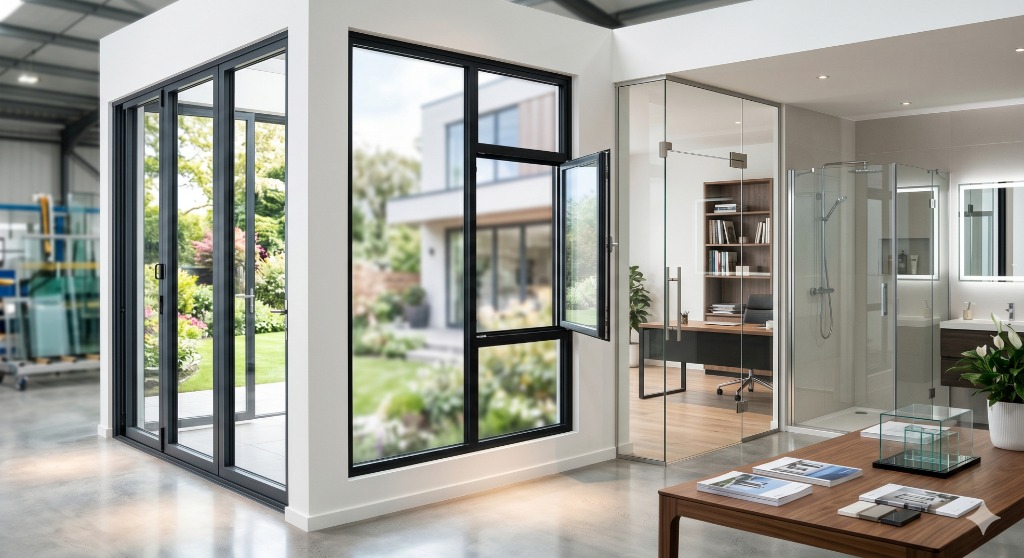 Luxury interior with large windows